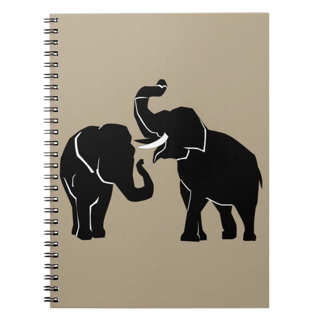 Elephant Notebook Custom Colors - Text Notizblock (Vorderseite)