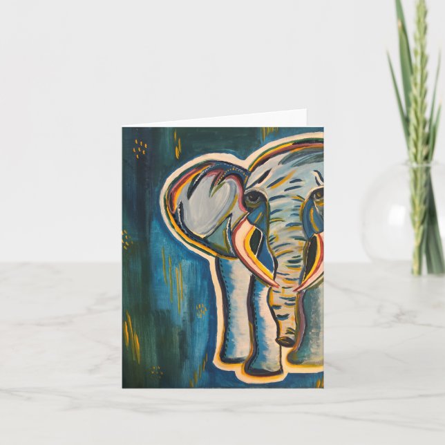 Elephant Notecard (Vorderseite)