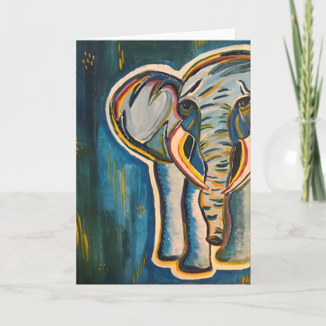 Elephant Notecard (Vorderseite)