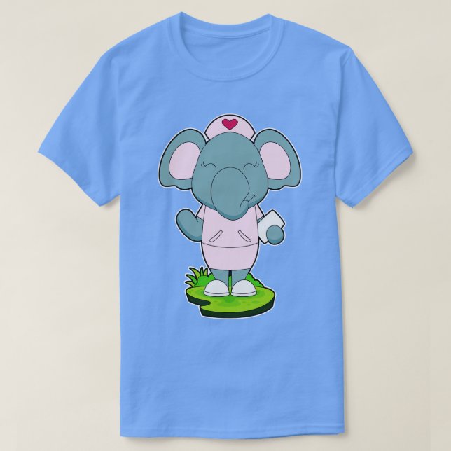 Elephant Nurse Note T-Shirt (Design vorne)
