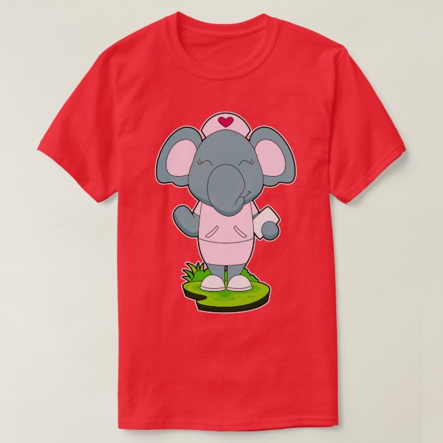 Elephant Nurse Note T-Shirt (Design vorne)