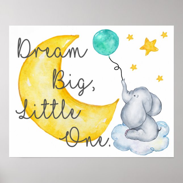 Elephant Nursery Poster (Vorne)