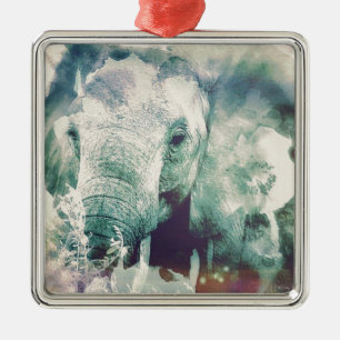 Elephant Ornament Aus Metall