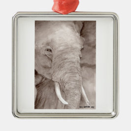 elephant ornament aus metall