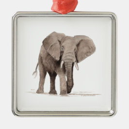 elephant ornament aus metall