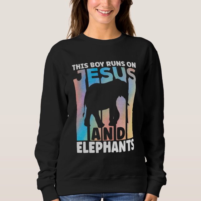 Elephant Outfit for Elephant Lovers Apparel Boys Sweatshirt (Vorderseite)
