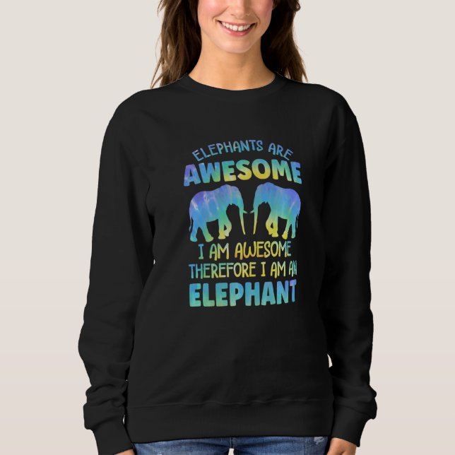 Elephant Outfit for Elephant Lovers Apparel Women  Sweatshirt (Vorderseite)