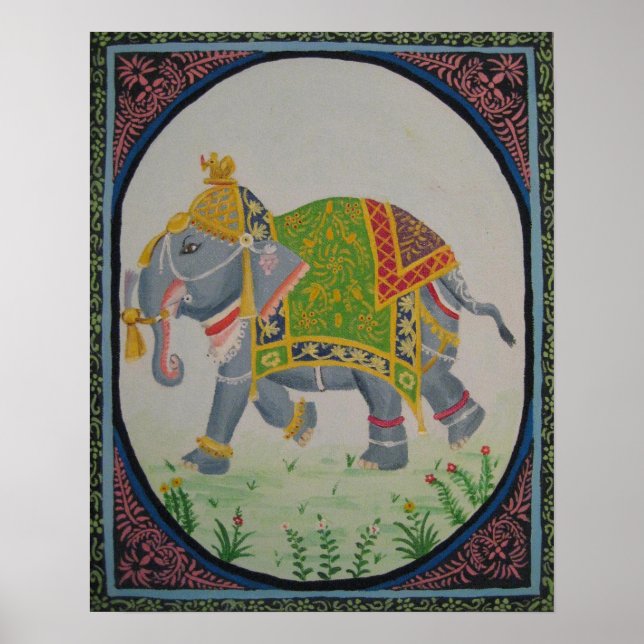 Elephant Painting Poster (Vorne)