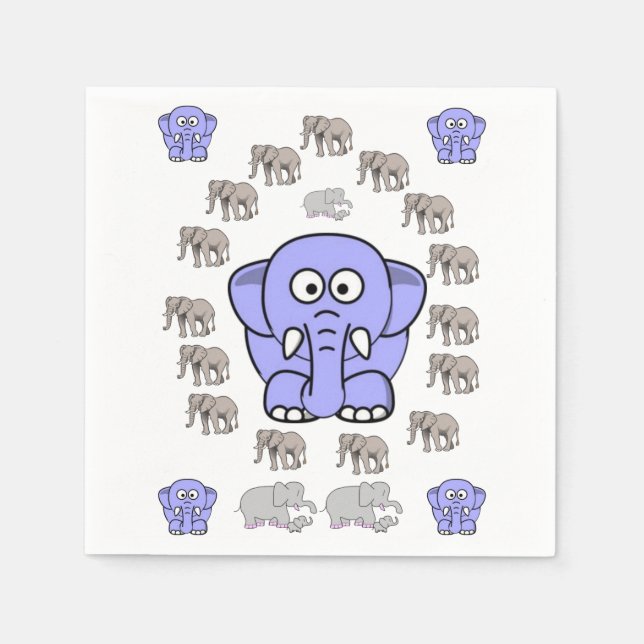 Elephant Paper Napkins Serviette (Vorderseite)