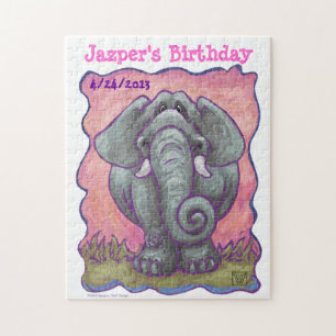 Elephant Party Center Puzzle