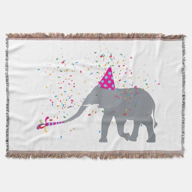 Elephant Partying - Tiere mit Party Decke (Vorderseite)