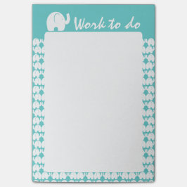 Elephant Pattern Post-it Klebezettel