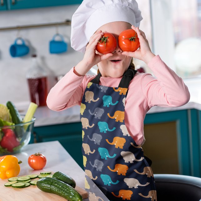 Elephant Pattern Schürze (apron)