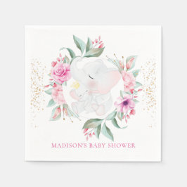 Elephant Personalisiert Elegant Girl Dusche Serviette