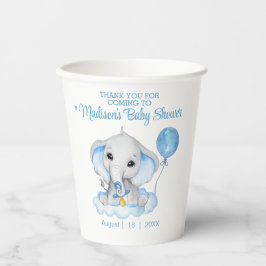 Elephant Personalisiert Vielen Dank Baby Dusche Pappbecher