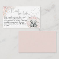 Elephant Pink Blume Boho Baby Showbook
