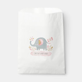 Elephant Pink Niedlich Girl Baby Dusche Geschenktütchen