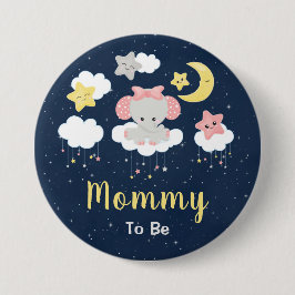 Elephant Pink und Marinemommy zu sein Button