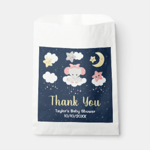 Elephant Pink und Navy Baby Dusche Vielen Dank Geschenktütchen