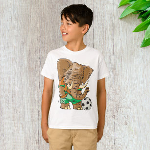 Elephant Playing Football T-Shirt