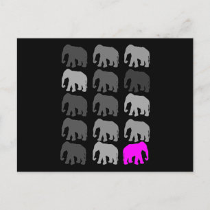 Elephant PopArt Geschenke Postkarte
