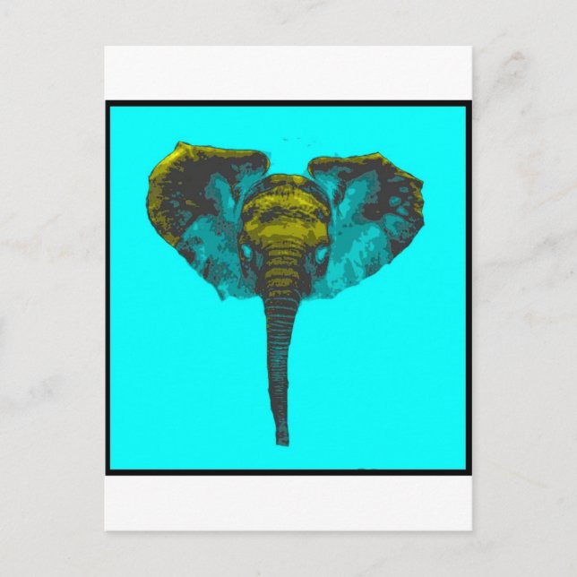 Elephant Postkarte (Vorderseite)