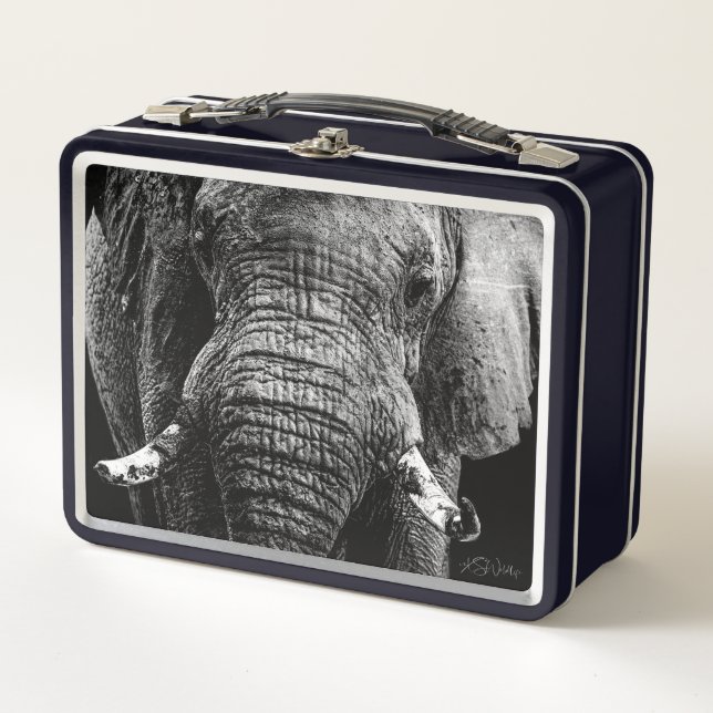 Elephant Power Lunch Box - Safari Geschenk (Vorderseite)