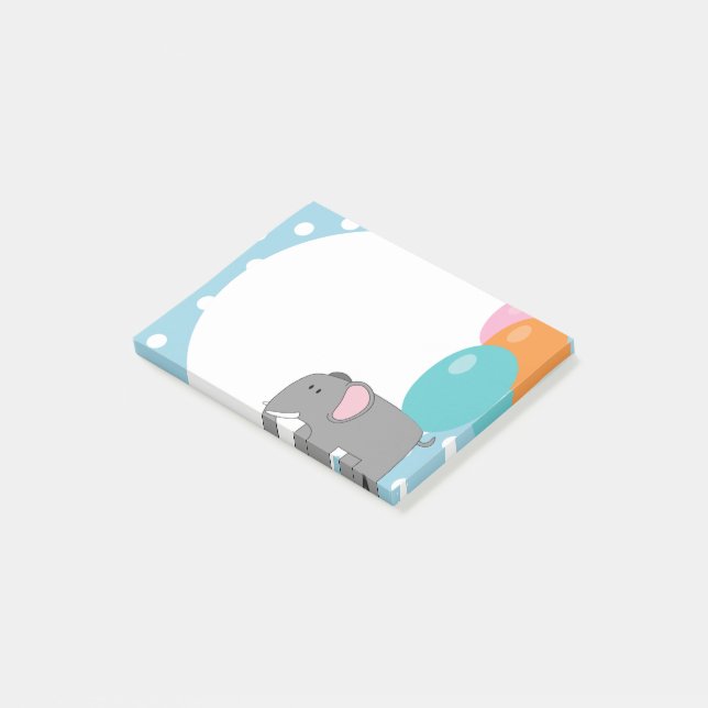 Elephant Print Post-it Notes Klebezettel (angewinkelt)