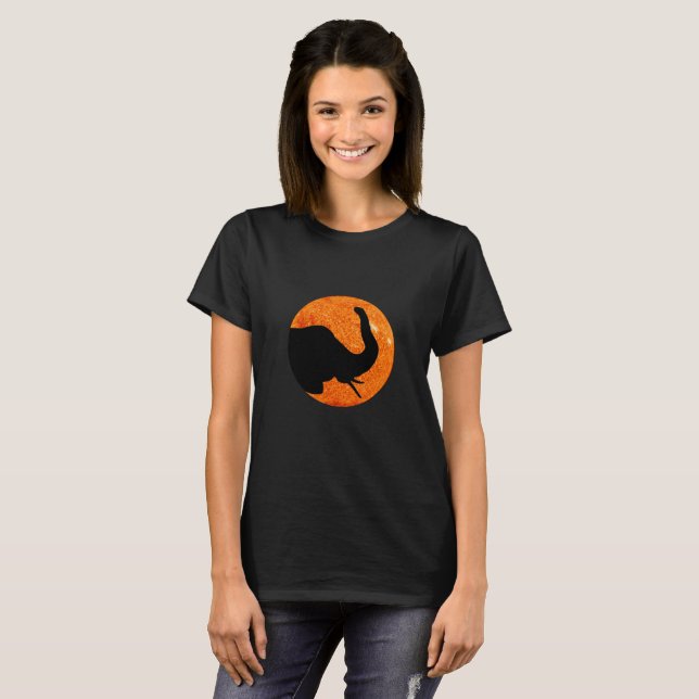 Elephant Profile Solar Eclipse T-Shirt (Vorne ganz)