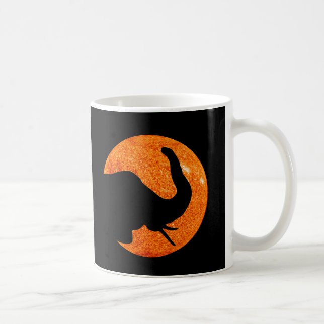 Elephant Profile Solar Eclipse Tasse (Rechts)