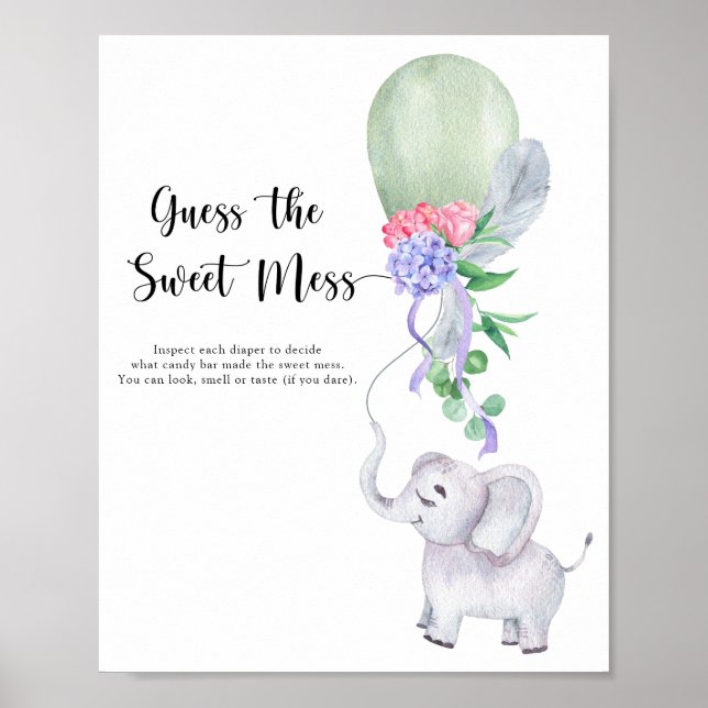 Elephant - raten Sie mal vom süßen Chaos Poster (Vorne)