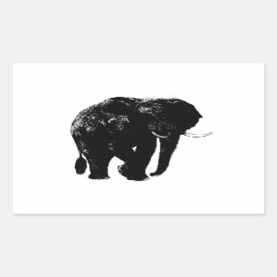 Elephant Rectangle Sticker