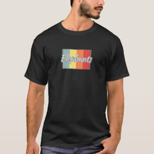 Elephant Retro Animal African Safari T-Shirt