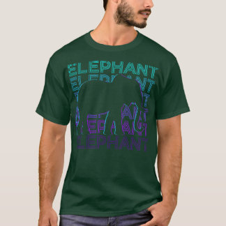 Elephant Retro-Geschenk T-Shirt