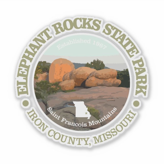 Elephant Rocks SP Aufkleber (Vorderseite)