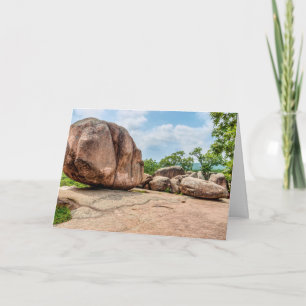 Elephant Rocks Staat Park Grußkarte Karte
