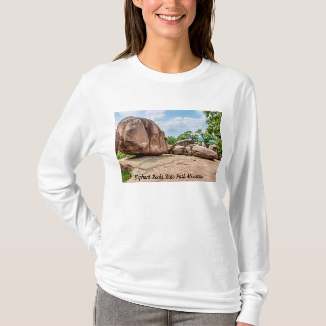 Elephant Rocks Staat Park Long Sleeve T - Shirt (Vorderseite)