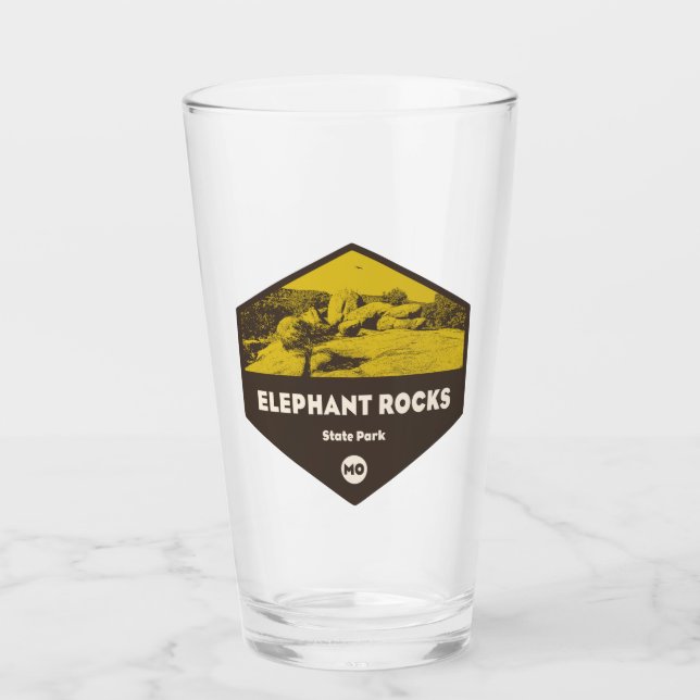 Elephant Rocks Staat Park Missouri Glas (Vorderseite)