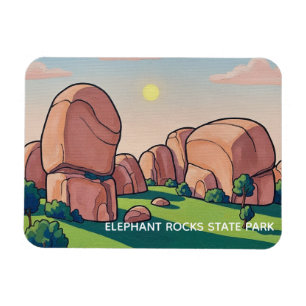Elephant Rocks State Park Missouri Reise Magnet