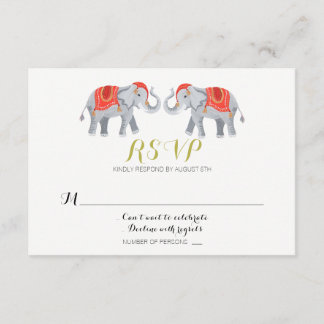 Elephant RSVP-Karte Einladung