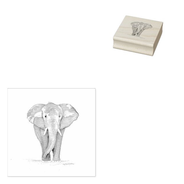 elephant rubber stamp gummistempel (Stempel)
