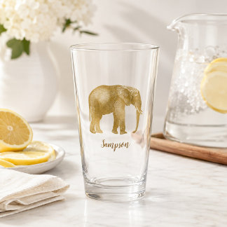 Elephant Safari Beauty Glas