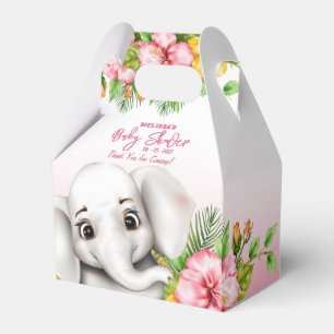 Elephant Safari Tropical Jungle Baby Dusche Geschenkschachtel