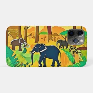Elephant Savanna Jungle Art Case-Mate iPhone Hülle