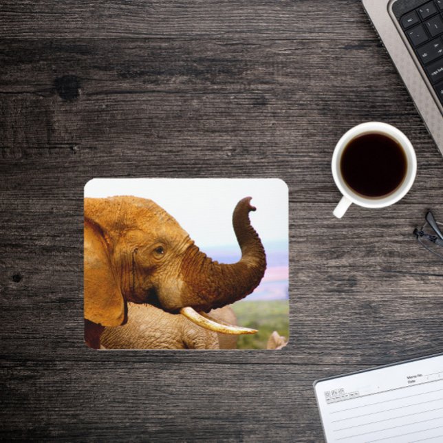Elephant Scents Wildlife Fotografy Mousepad (Von Creator hochgeladen)