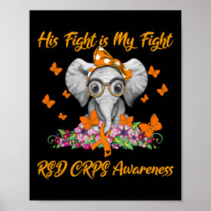 Elephant Sein Kampf ist mein Kampf RSD CRPS Bewuss Poster