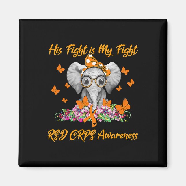 Elephant sein Kampf ist mein Kämpfe RSS Crps Bewus Magnet (Vorne)