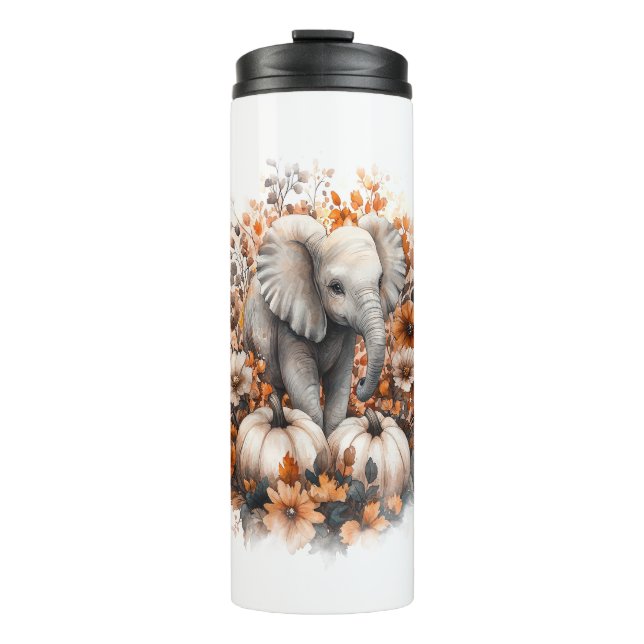 Elephant Shirt Country Pumpkin Thermosbecher (Vorderseite)