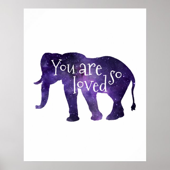 Elephant Sie sind so lieblich Zitat Poster (Vorne)