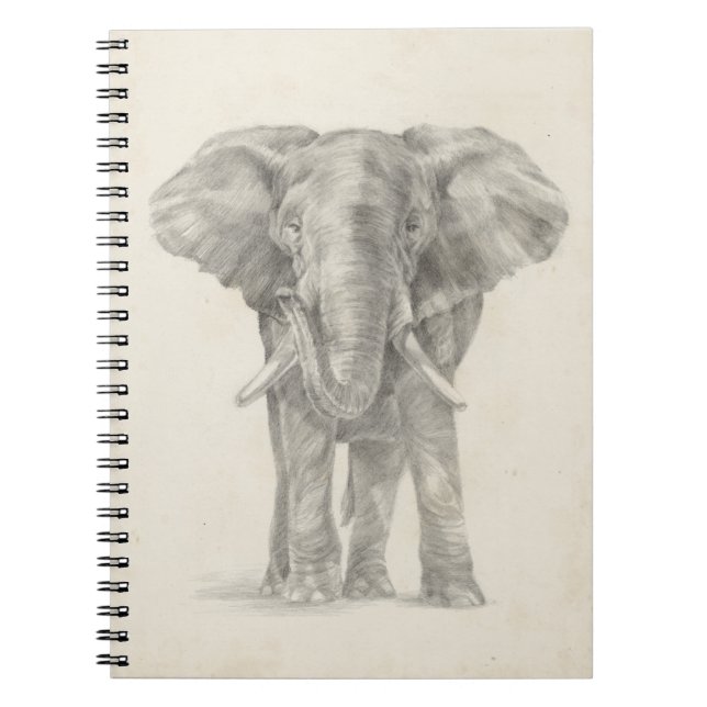 Elephant Sketch Notizblock (Vorderseite)